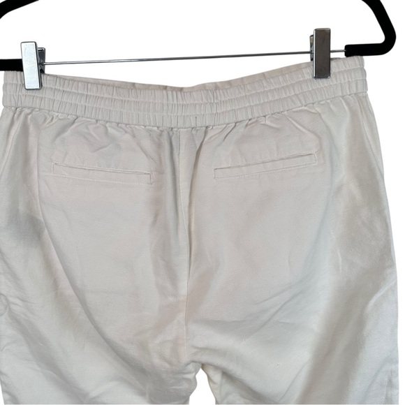 Coastalcore GAP White Linen Blend Capri Cropped Pants Small - Picture 5 of 14